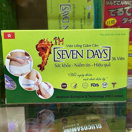 Viên uống giảm cân Seven Days - hỗ trợ giảm cân, giảm hấp thu chất béo