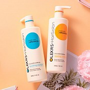 Cặp Dầu Gội Xả Olexrs Argan Oil Collagen Hair Salon 960ml Cho Tóc Khô Hư Tổn
