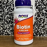 Viên Uống Mọc Tóc, Đẹp Da Bổ Sung Biotin 5,000 mcg lọ 60 viên