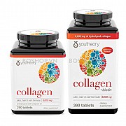 [ Hàng Auth ] Viên uống Youtheory Collagen Type 1 2 & 3 chống lão hóa 290v/390v