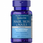 Hair, Skin & Nails Formula Puritan Pride - Vitamin Làm Đẹp Da, Tóc, Móng hộp 60 viên của Mỹ