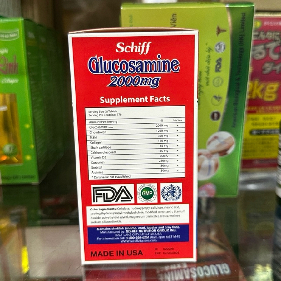 Viên uống hỗ trợ xương khớp GLUCOSAMINE 2000mg